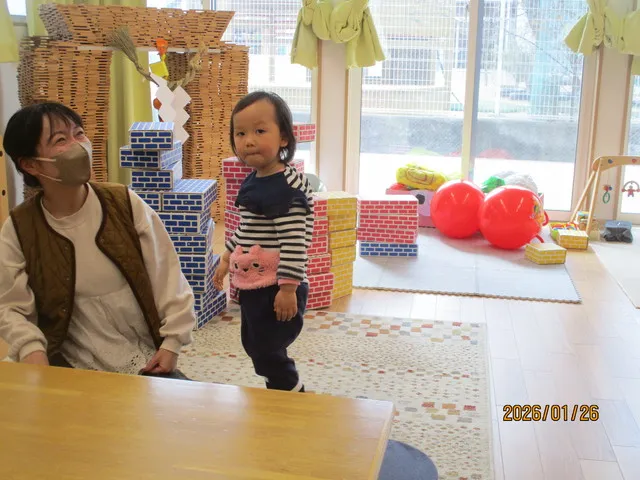 <1月>ダンボールブロックで遊ぼう2 <1月>ダンボールブロックで遊ぼう2