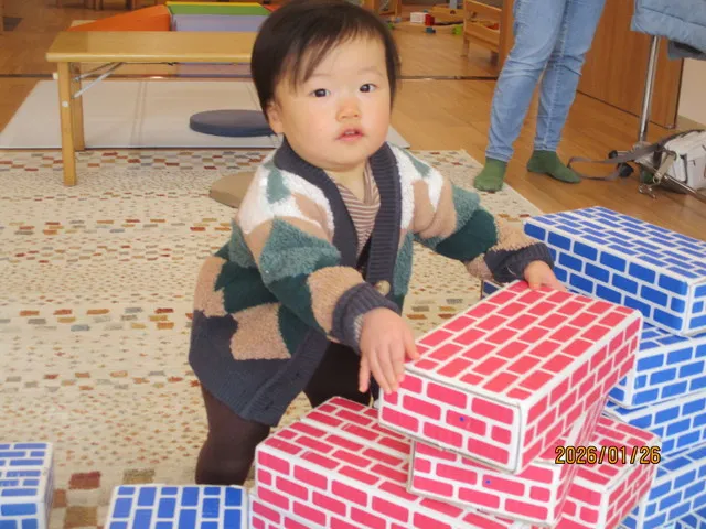 <1月>ダンボールブロックで遊ぼう4 <1月>ダンボールブロックで遊ぼう4
