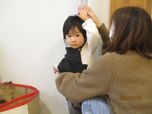 <1月>身体測定&ふれあい遊び16 <1月>身体測定&ふれあい遊び16