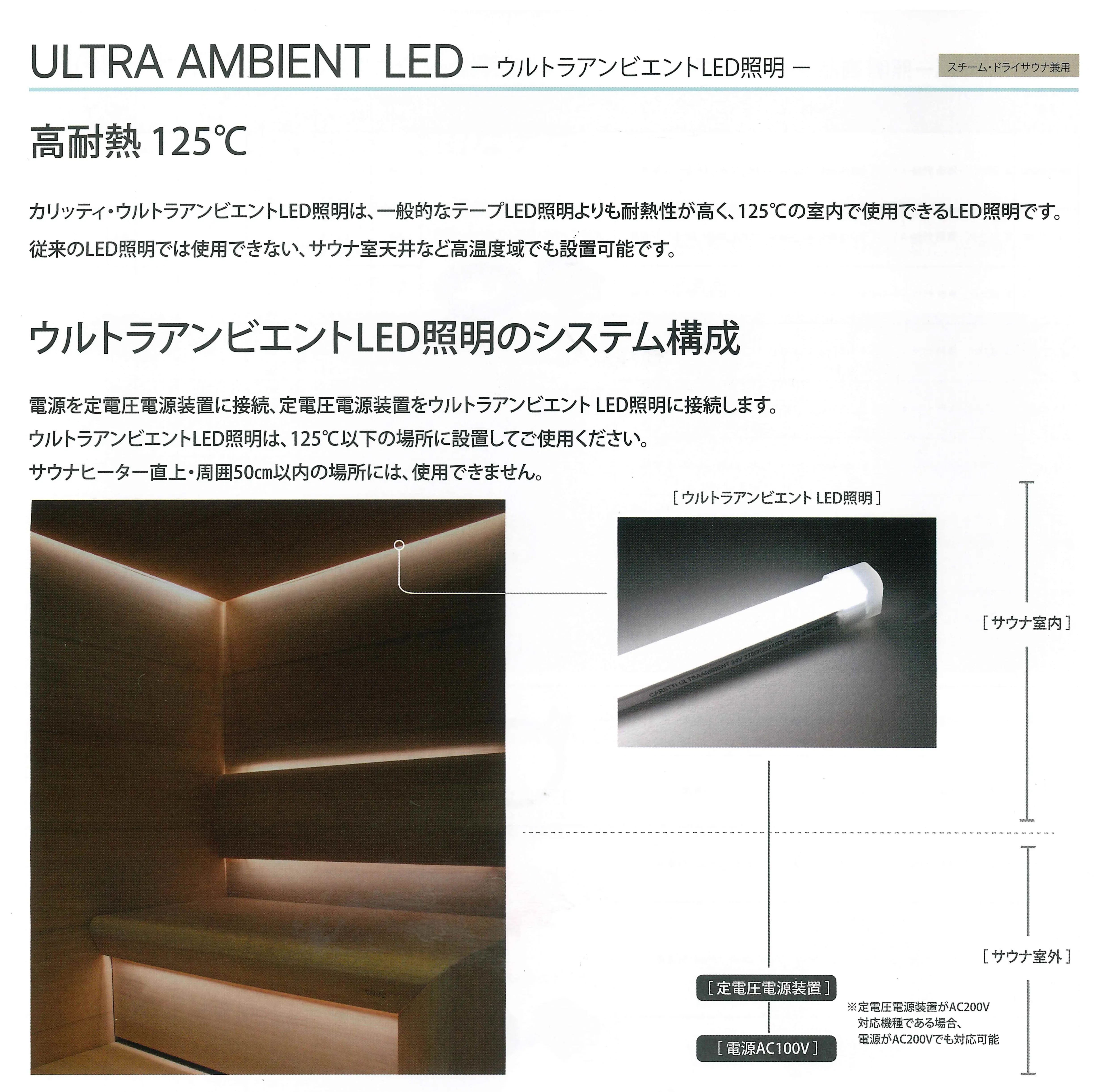ウルトラアンビエントLED照明ついて