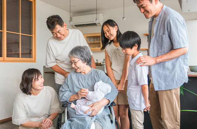 那覇市デイサービス那覇市老人ホーム 土日にご家族との面会や外出のイメージ画像