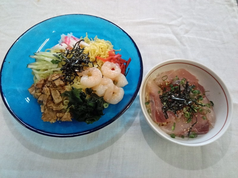 冷し中華＋ミニ漬け丼セット