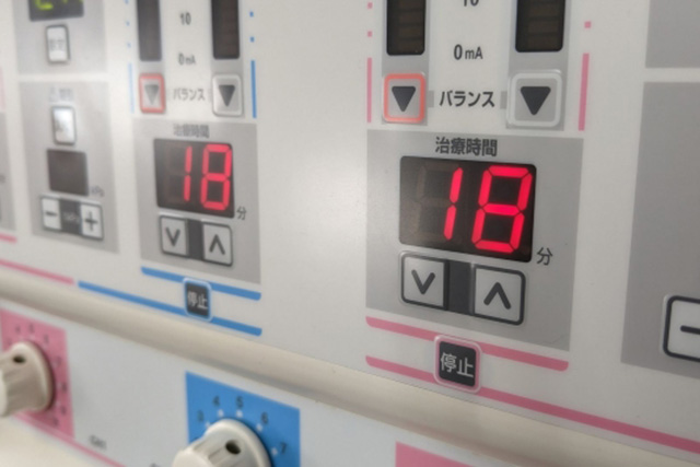 最新医療機器で電器治療