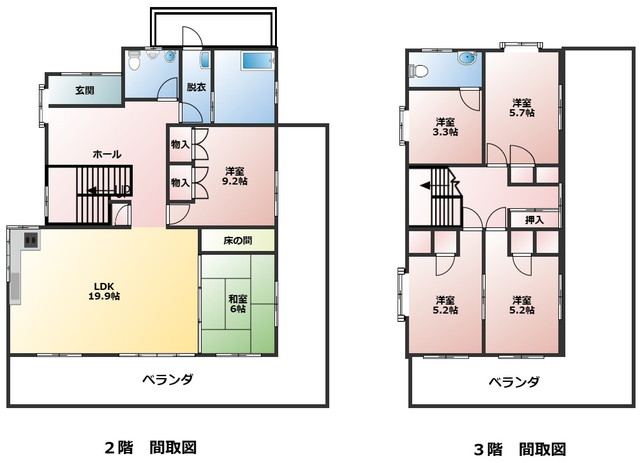 二世帯住宅可能大型6LDK物件