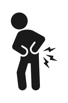 胃腸症状のイラスト