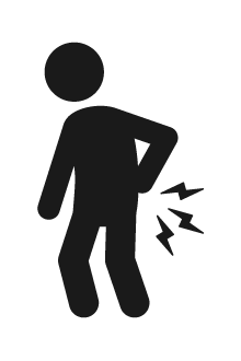 腰痛のイラスト