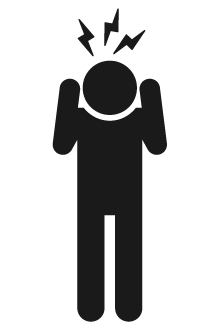 頭痛のイラスト