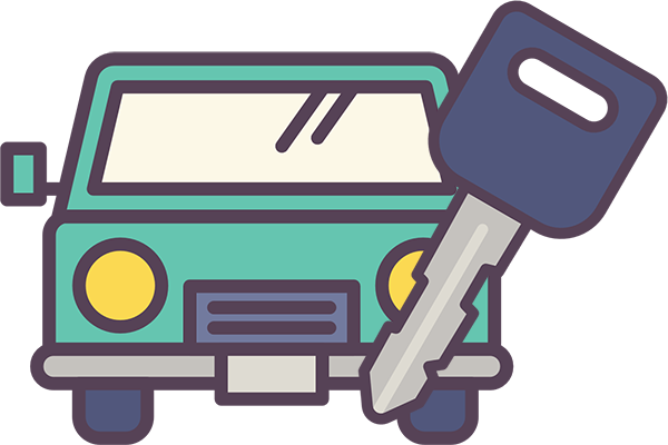 中古車販売のイラスト