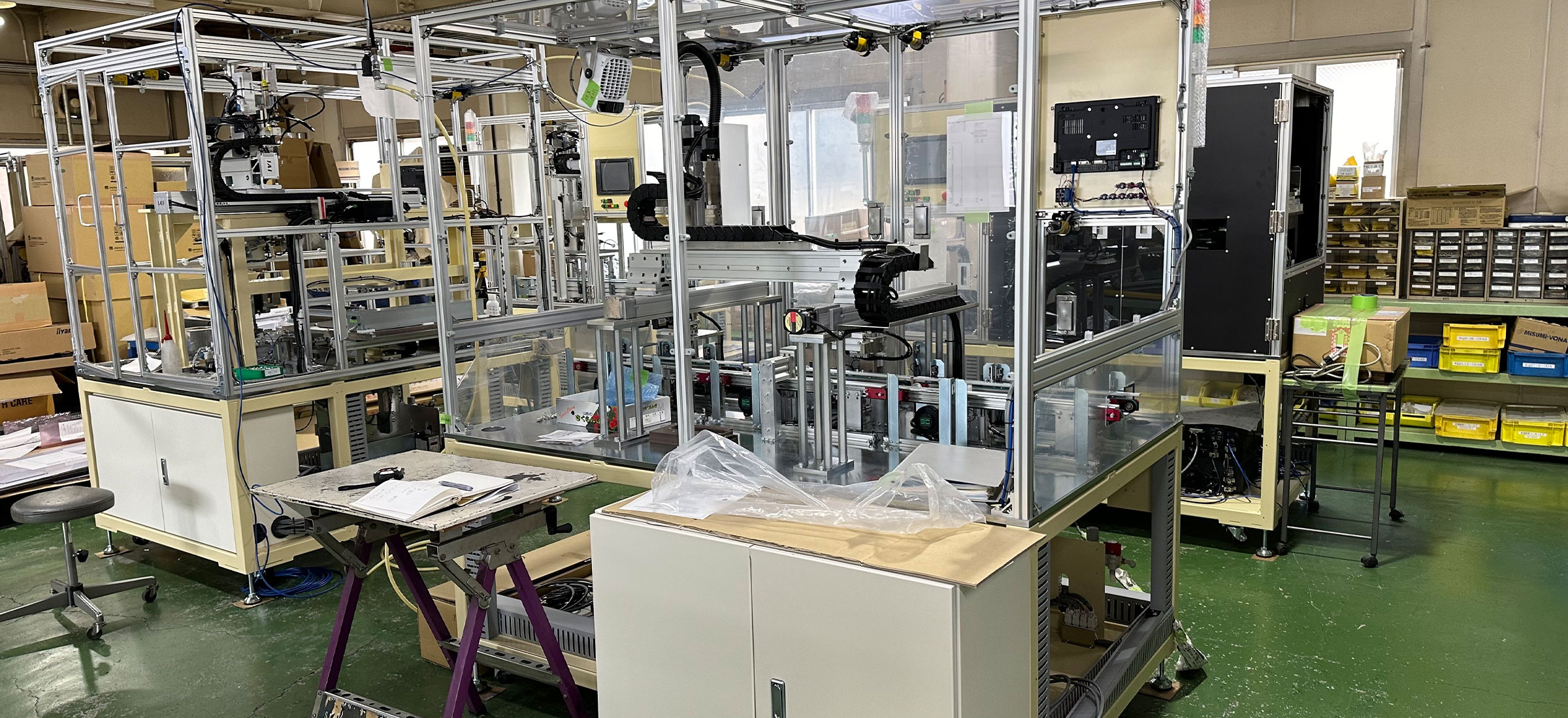 運搬と据付の技術者のみが在籍