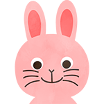 動物アイコン ウサギ