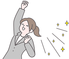 女性従業員イラスト