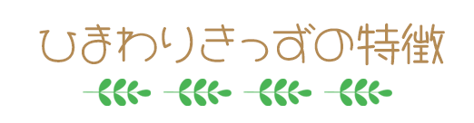 ひまわりきっずの特徴