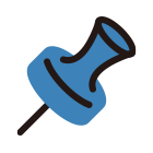 安全ピンのアイコン