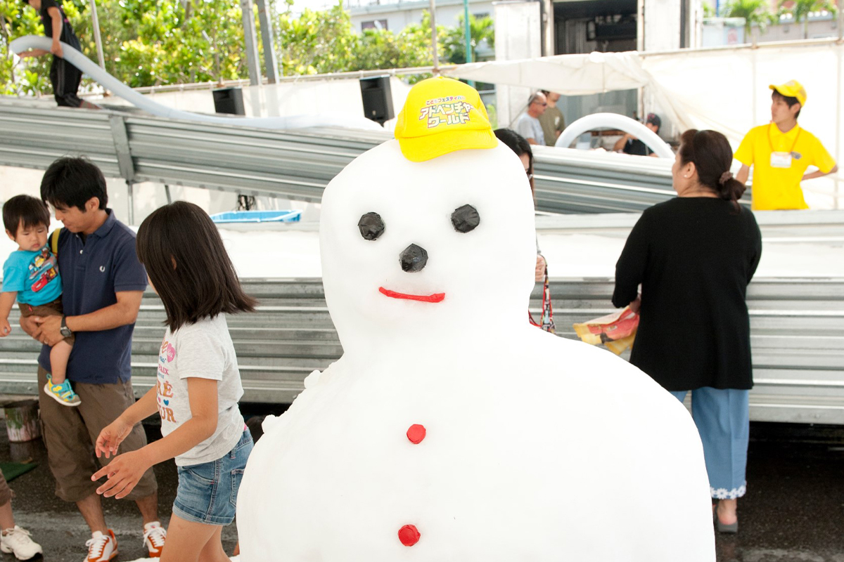 雪の遊園地レンタル