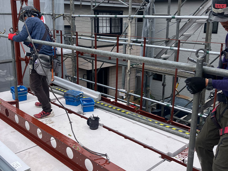 建て方工事（上棟・構造組立）