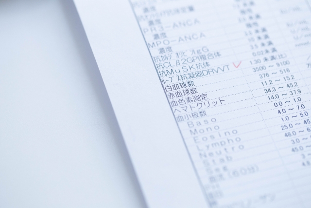 血液データに基づく食事指導