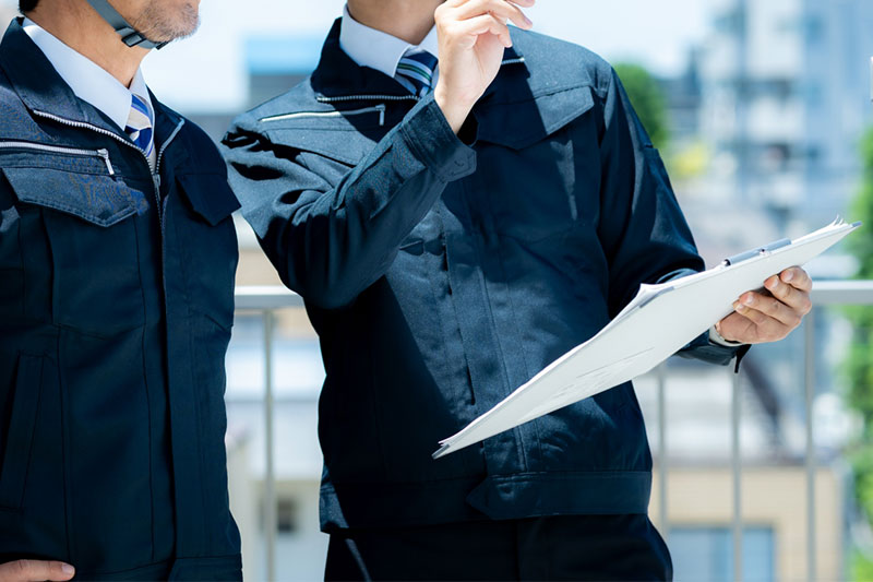 代表による完工確認