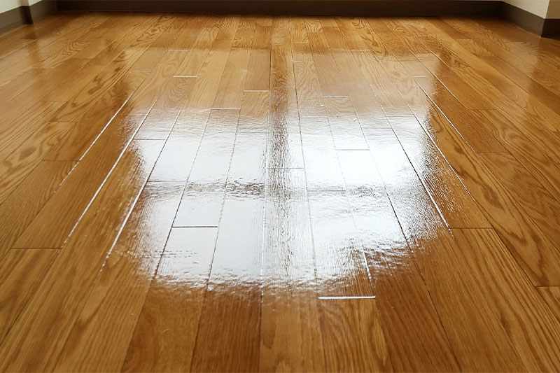 フロアワックス施工