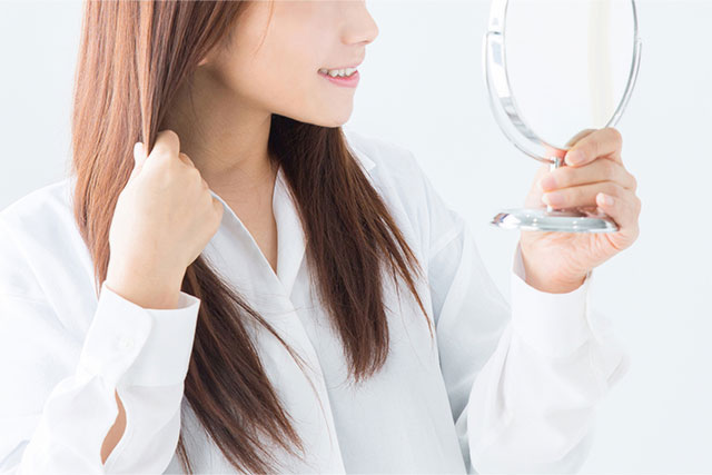 細くなった毛髪ハリ・コシを与えます!