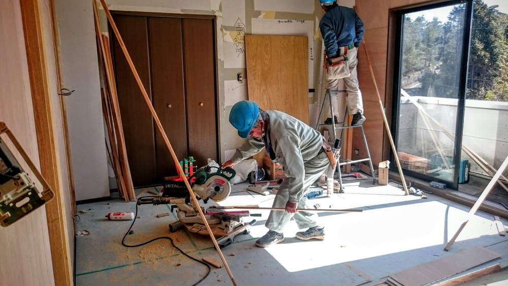 原状回復工事風景