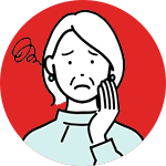 悩む人のイラスト