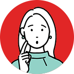 悩む人のイラスト