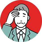 悩む人のイラスト
