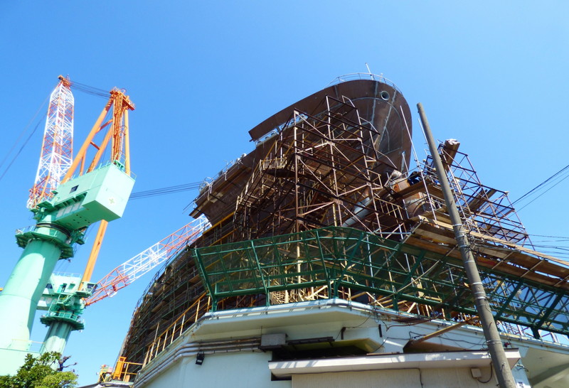 造船足場工事イメージ