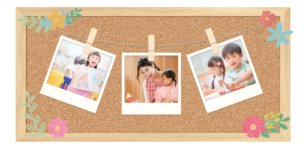 保育士と保育園児