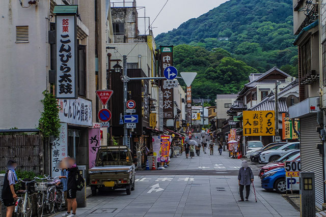 琴平の門前町散策