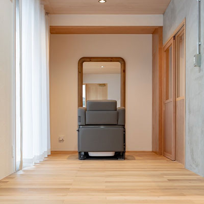 落ち着きのある、くつろげる空間