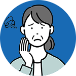 悩む人のイラスト