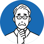 悩む人のイラスト