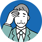 悩む人のイラスト