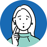 悩む人のイラスト