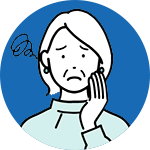 悩む人のイラスト