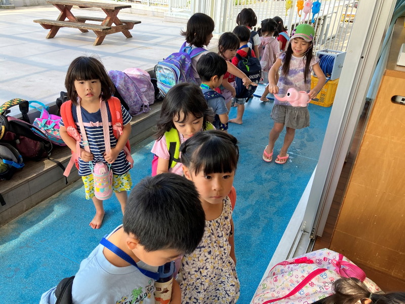 朝の様子