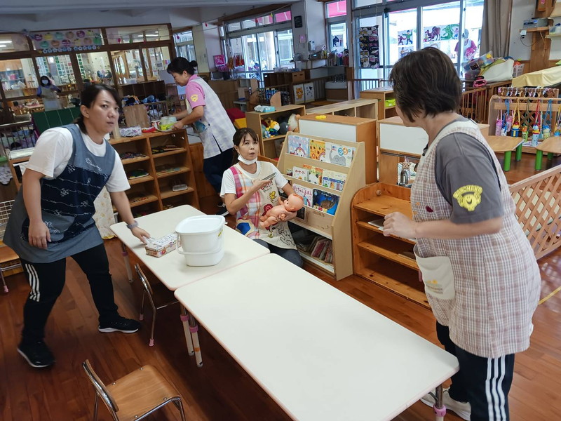 アレルギー対応訓練の様子2