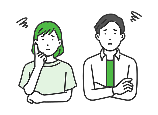 悩んでいる人のイメージ