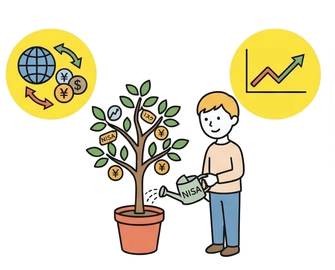 資産形成中心型のイラスト