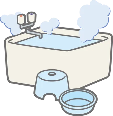 入浴機材の搬入 ＆ 準備