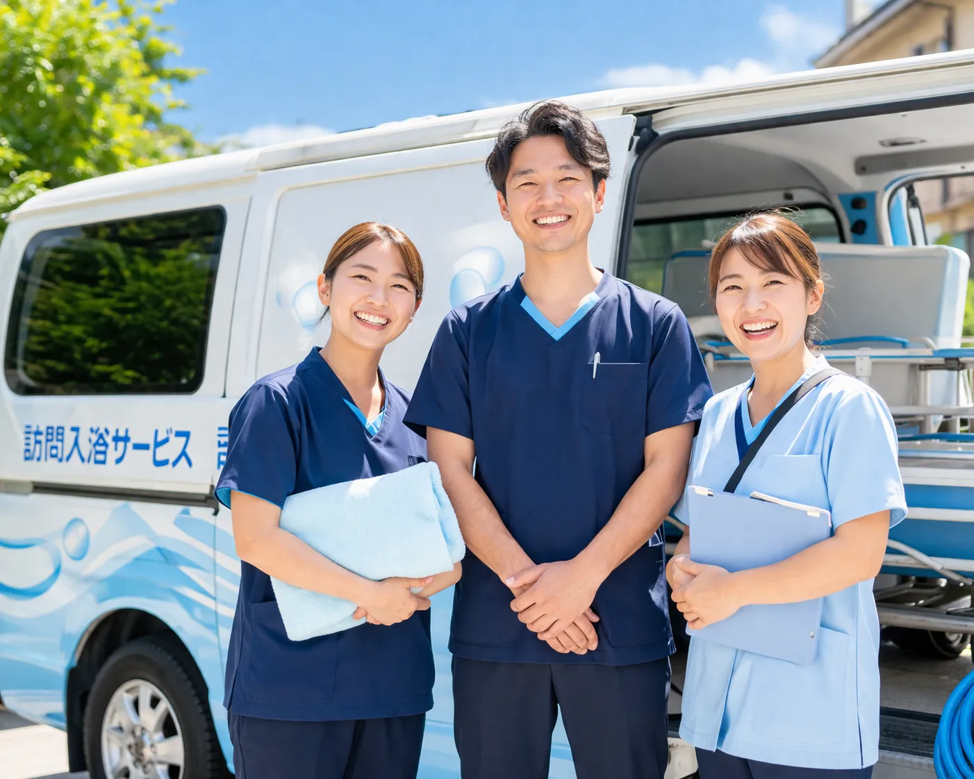 訪問入浴の様子01