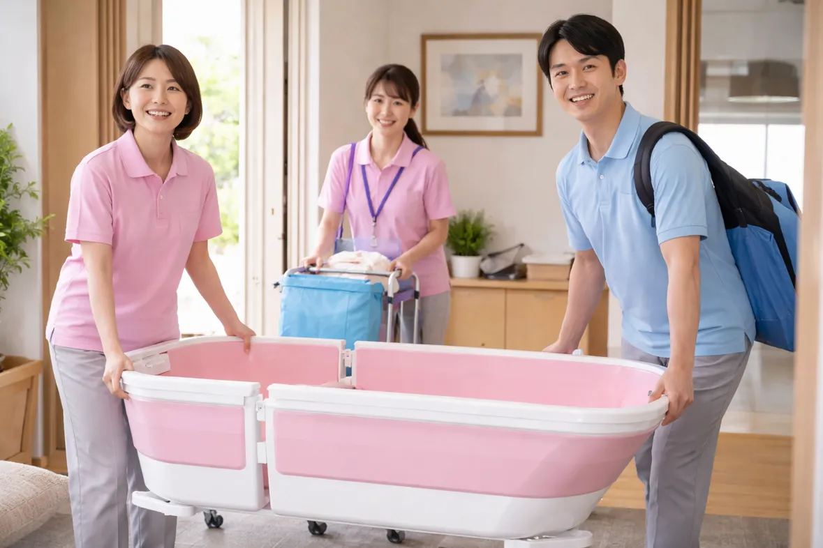 訪問入浴の様子03