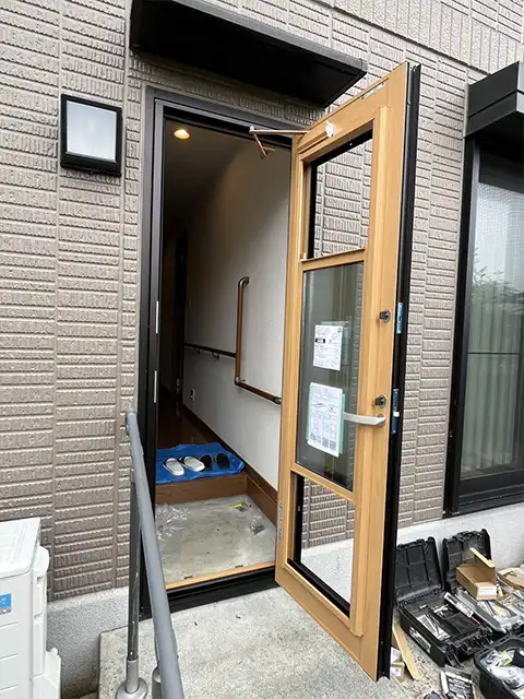 T市M邸 ドアリモ勝手口③