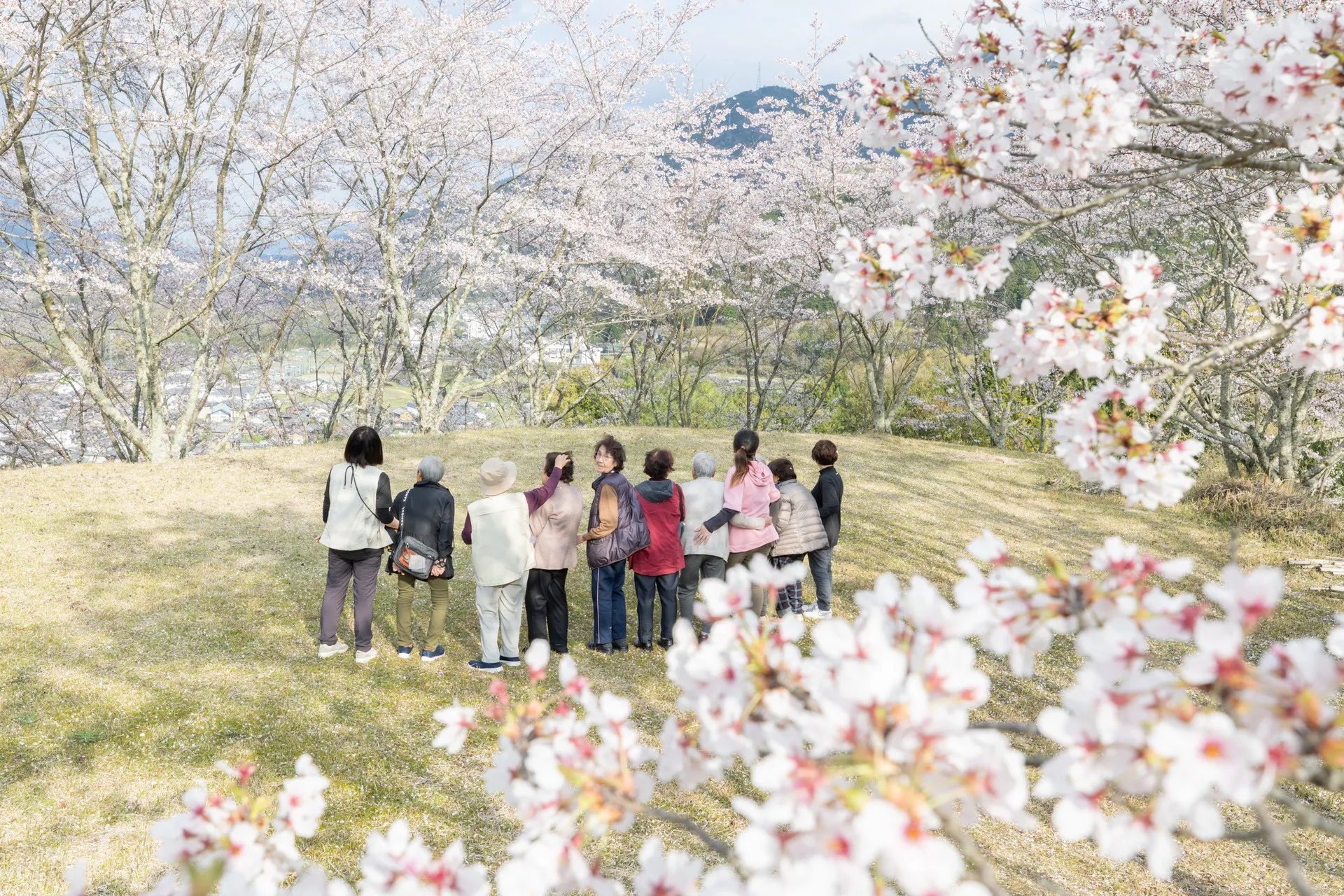 コキアの里の笑顔