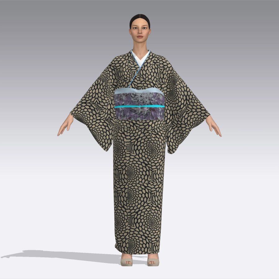 3Dを活用した着物の設計