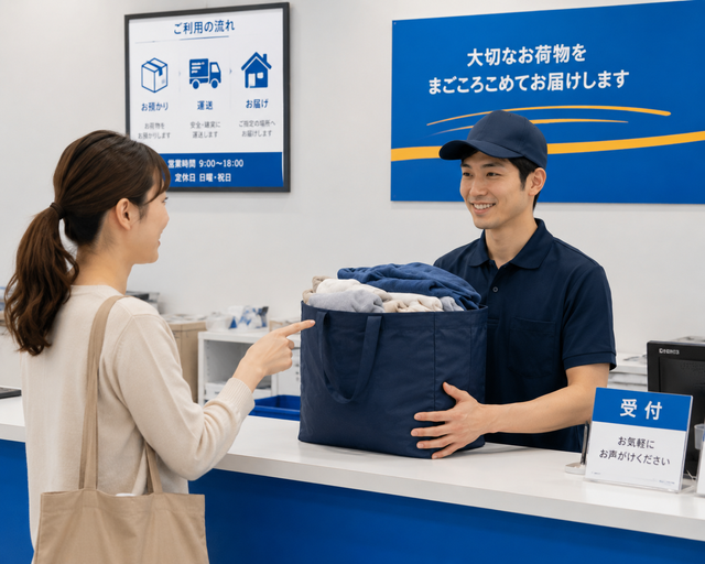 送る