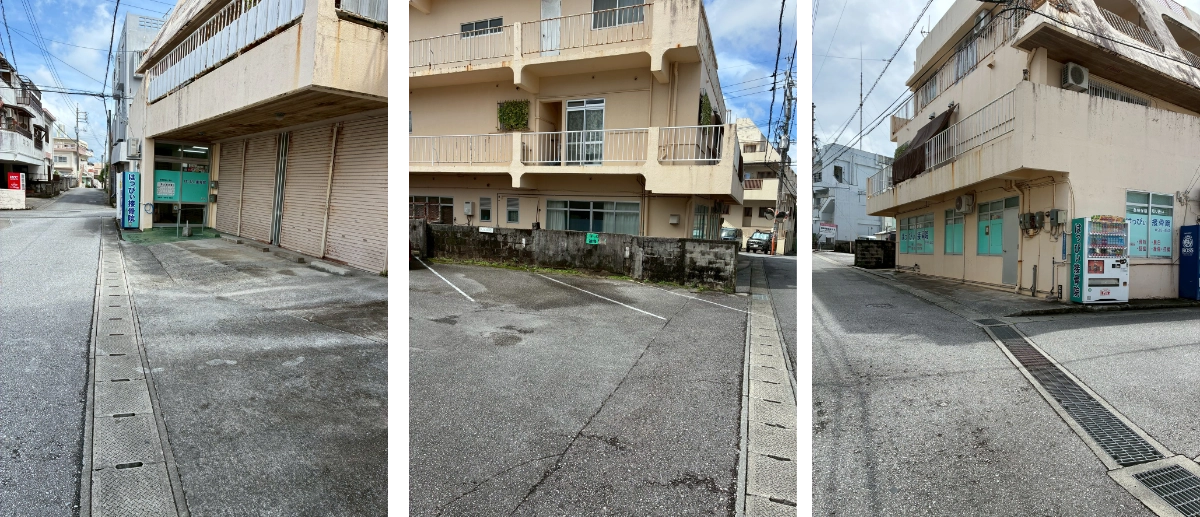 はっぴぃ接骨院の駐車場