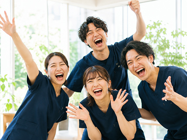 スタッフの笑顔