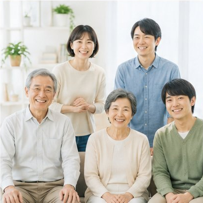 三世代の家族